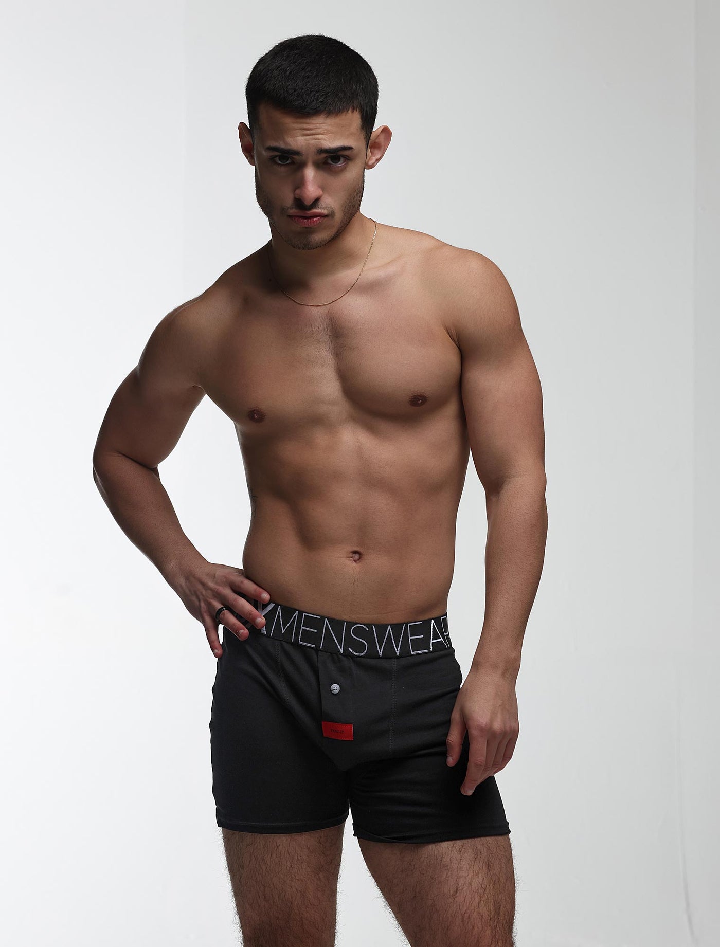 Button-up Boxers - Black Gala - boxmenswear - {{variant_title}}