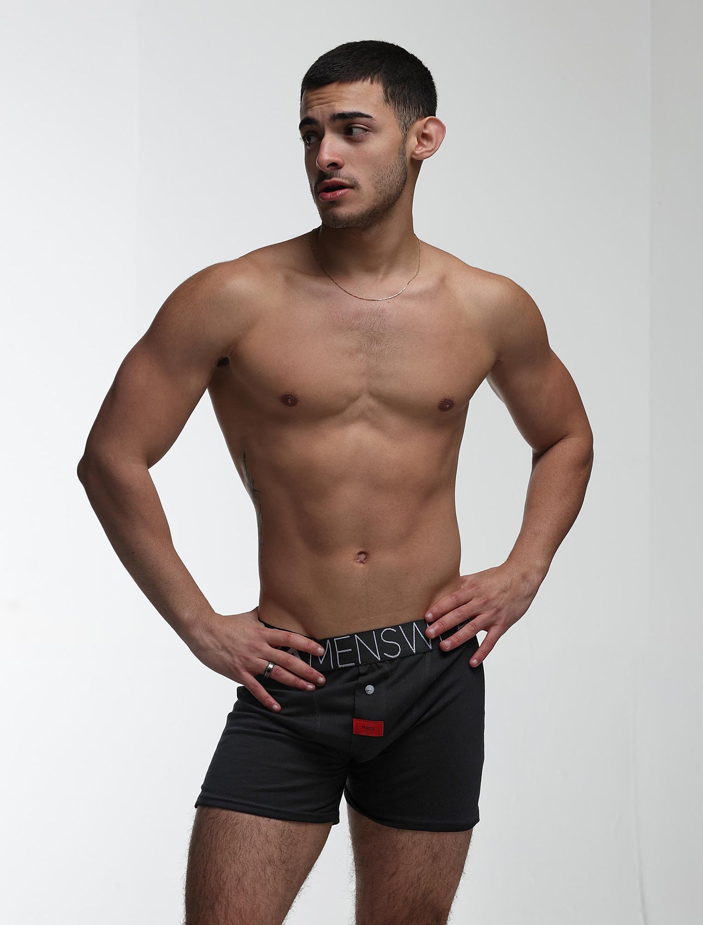 Button-up Boxers - Black Gala - boxmenswear - {{variant_title}}