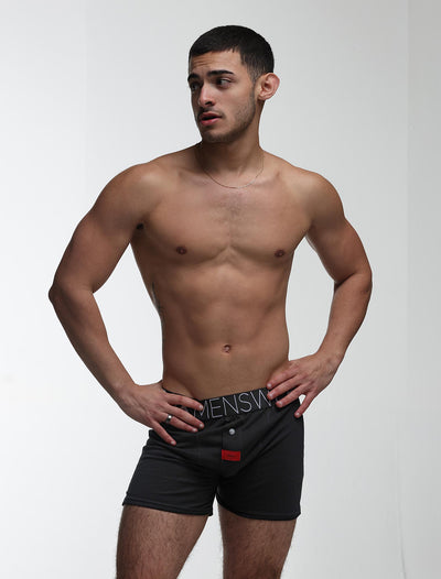 Button-up Boxers - Black Gala - boxmenswear - {{variant_title}}