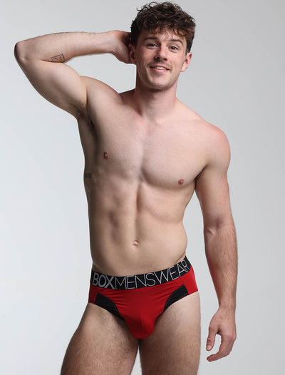 Prince Fit Briefs - Red & Black - boxmenswear - {{variant_title}}