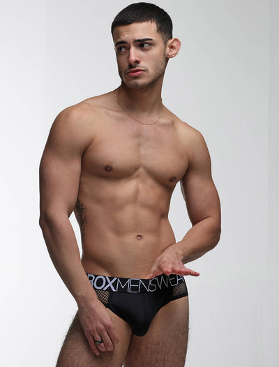 Totally Transparent Varsity Mesh Jockstrap - Direct Black - boxmenswear - {{variant_title}}