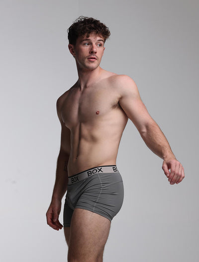 Mens Sports Boxers - Endurance Grey - boxmenswear - {{variant_title}}