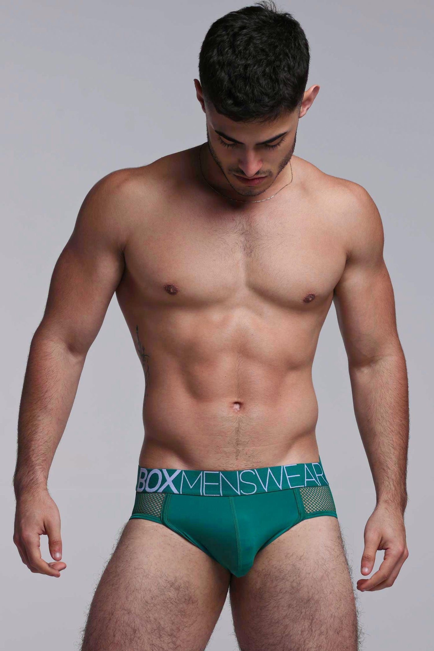 Totally Transparent Varsity Mesh Jockstrap - Evergreen - boxmenswear - {{variant_title}}