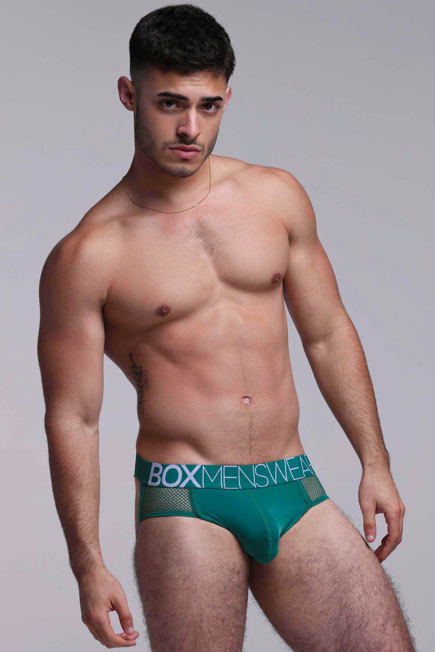 Totally Transparent Varsity Mesh Jockstrap - Evergreen - boxmenswear - {{variant_title}}