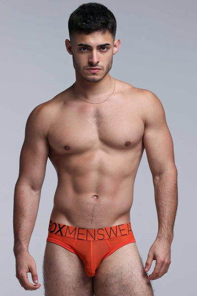 All Over Mesh Briefs - Orangeade - boxmenswear - {{variant_title}}