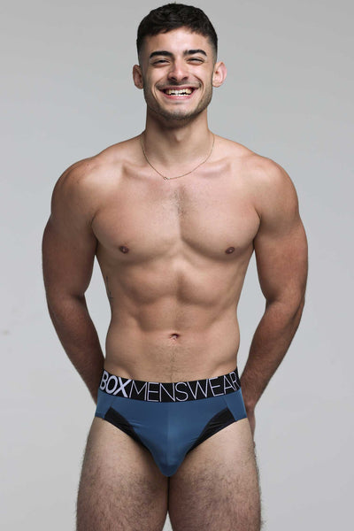 Prince Fit Briefs - Aqua & Black - boxmenswear - {{variant_title}}