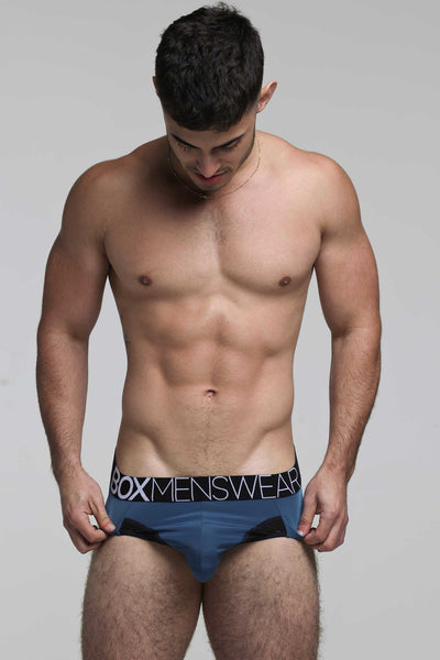 Prince Fit Briefs - Aqua & Black - boxmenswear - {{variant_title}}