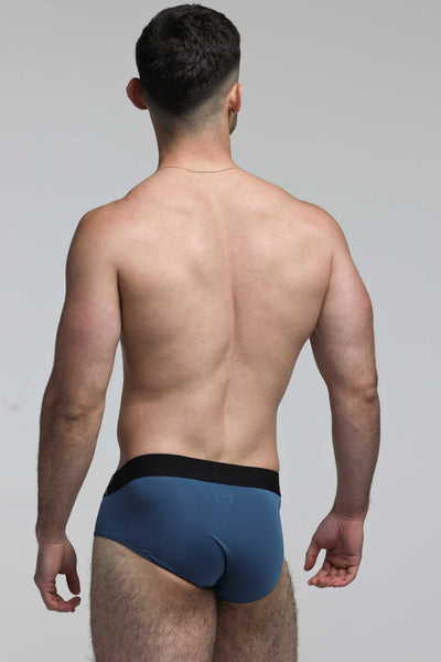 Prince Fit Briefs - Aqua & Black - boxmenswear - {{variant_title}}
