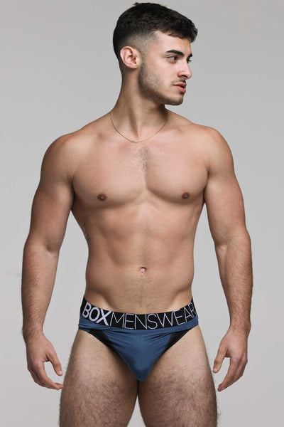 Prince Fit Briefs - Aqua & Black - boxmenswear - {{variant_title}}