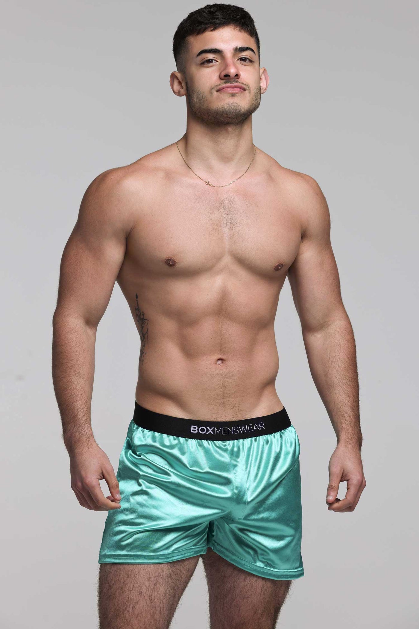 Silk Decline Boxer Shorts - Glorious Green - boxmenswear - {{variant_title}}