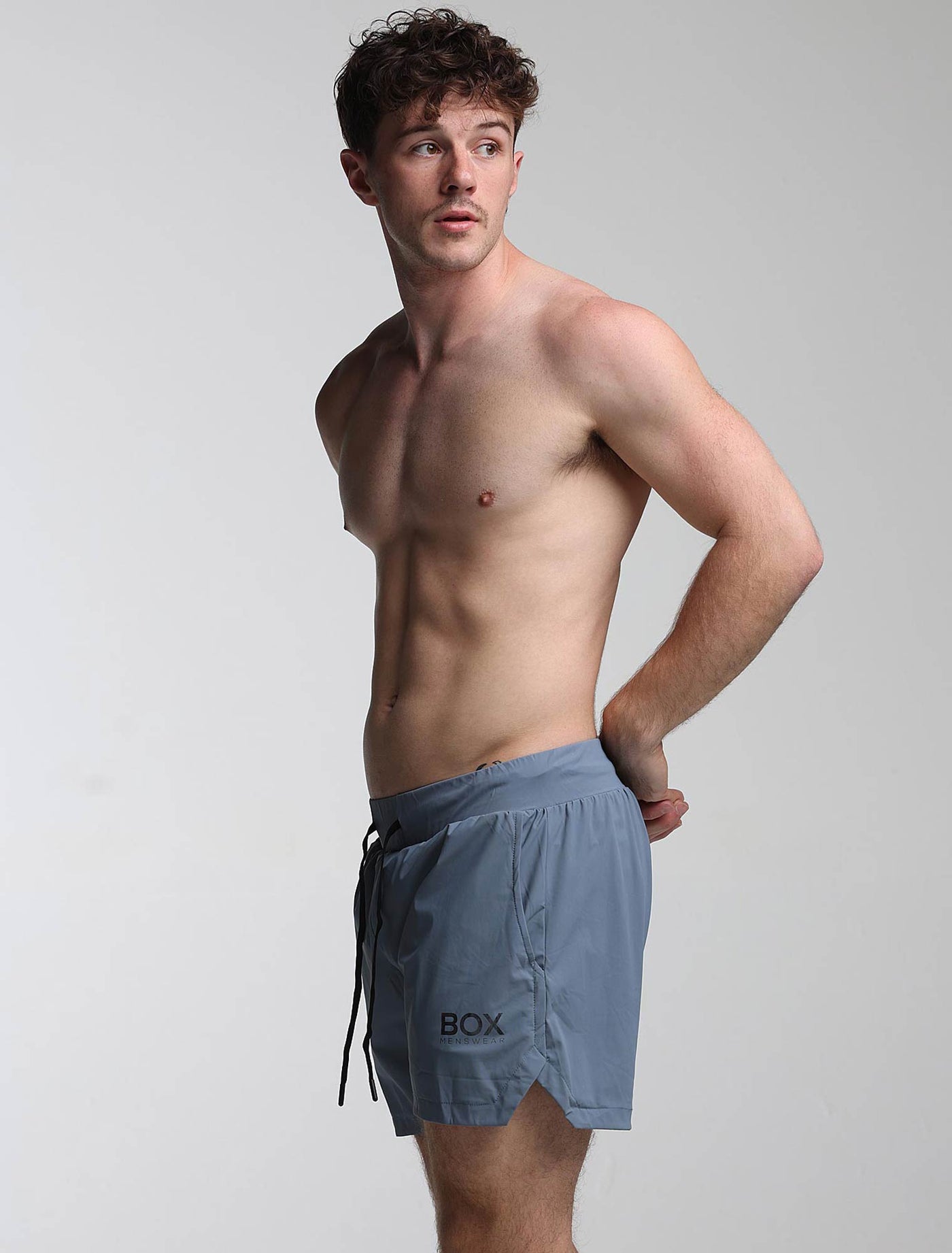 Mens Double Layer Sports Shorts - Charcoal - boxmenswear - {{variant_title}}