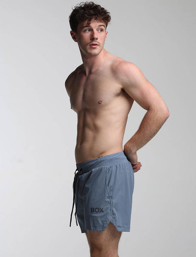 Mens Double Layer Sports Shorts - Charcoal - boxmenswear - {{variant_title}}