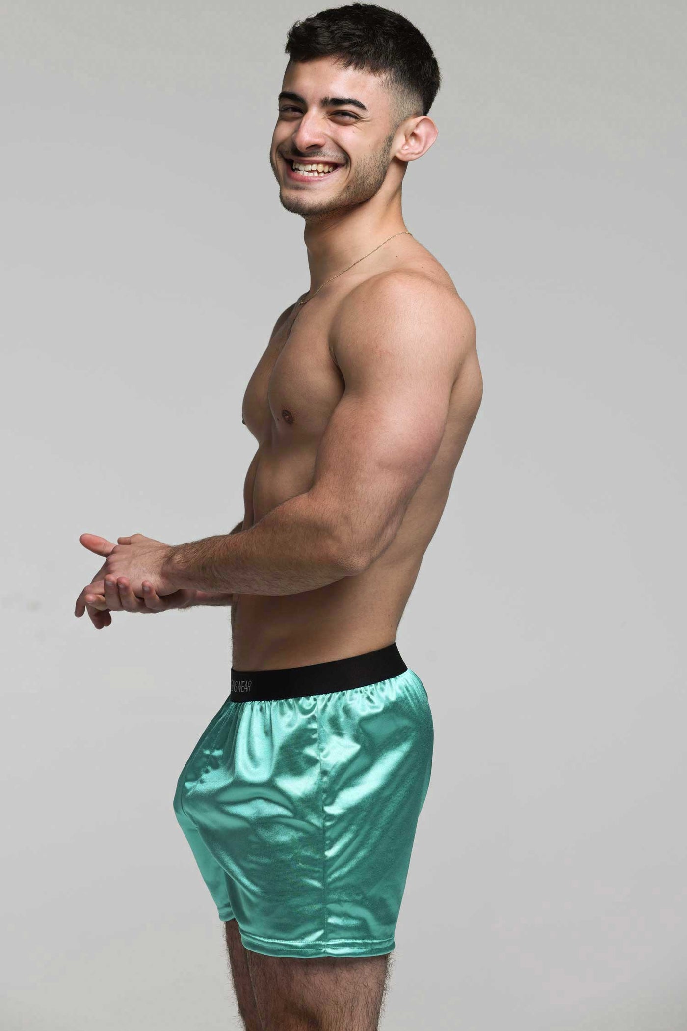 Silk Decline Boxer Shorts - Glorious Green - boxmenswear - {{variant_title}}