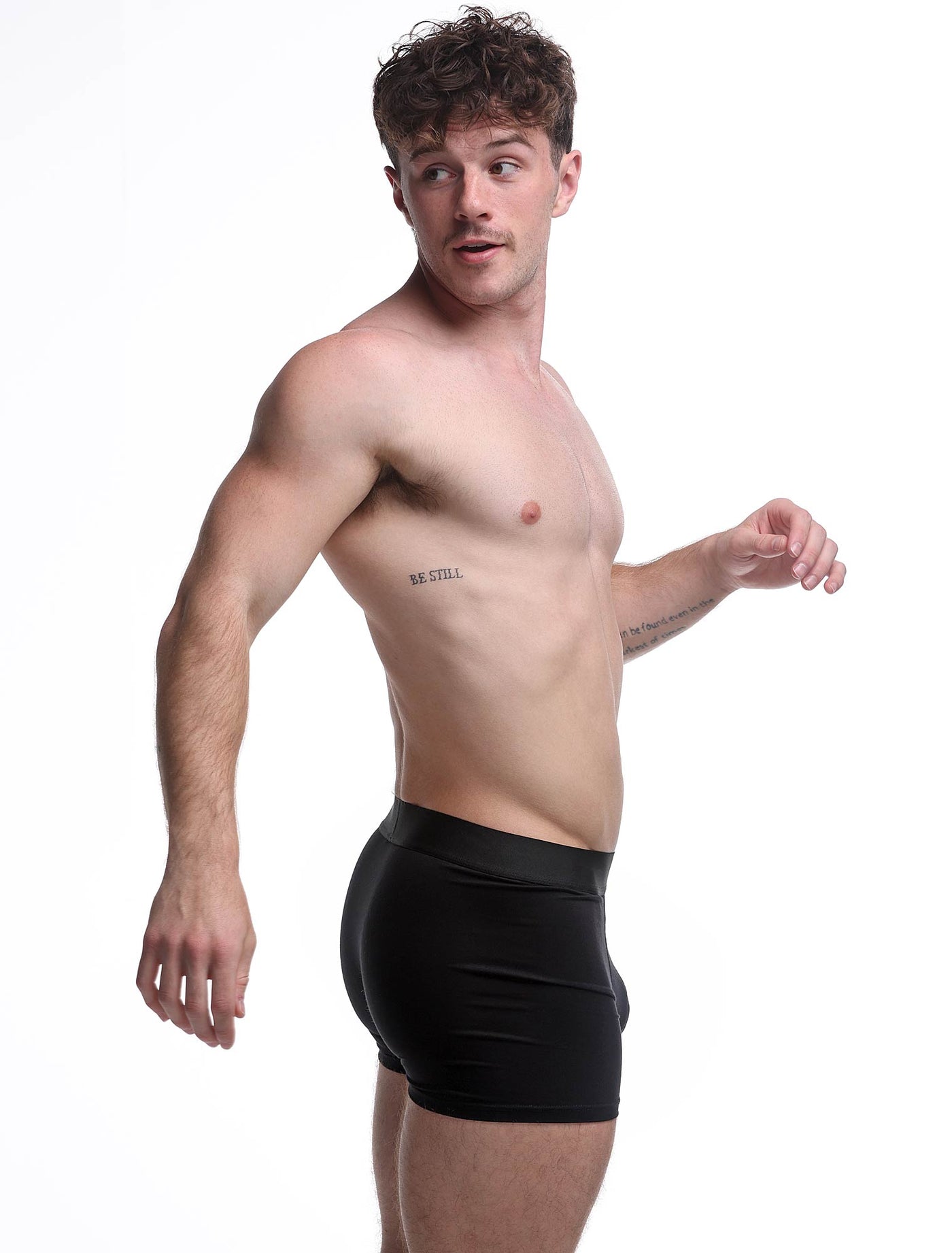 Metallic Modal Boxers - Black & Silver - boxmenswear - {{variant_title}}