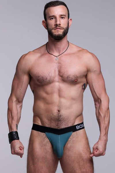 V-Shape Jockstrap - Soft Teal - boxmenswear - {{variant_title}}