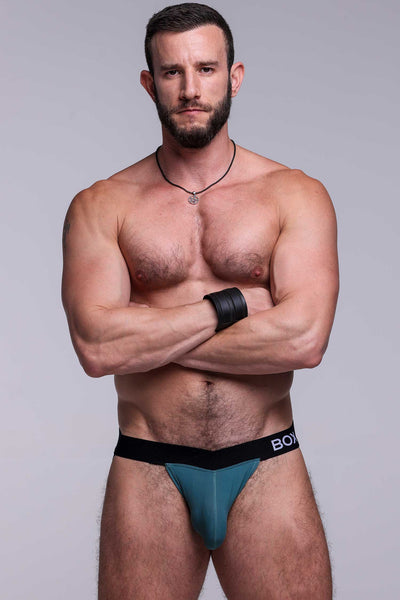 V-Shape Jockstrap - Soft Teal - boxmenswear - {{variant_title}}