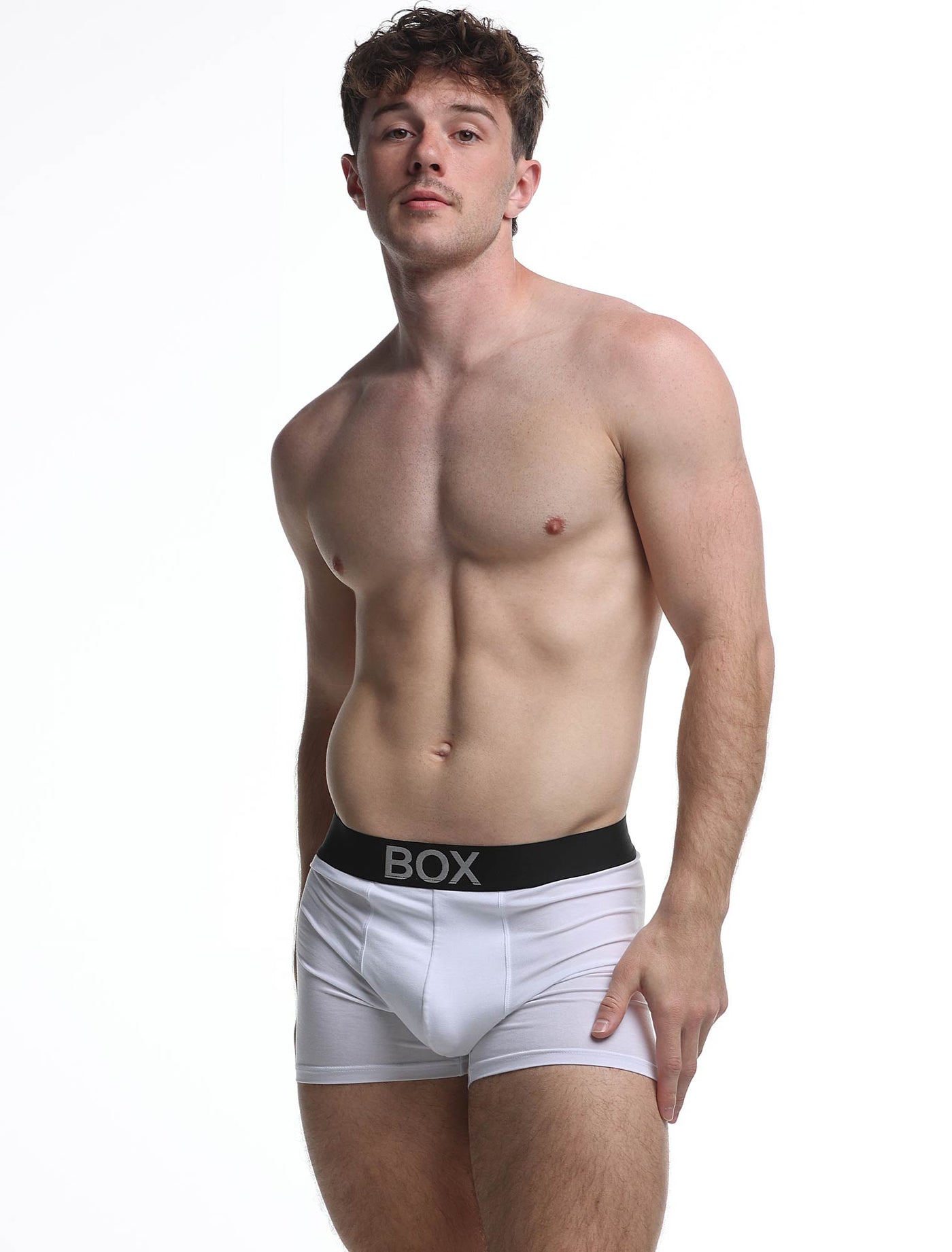 Metallic Modal Boxers - White & Silver - boxmenswear - {{variant_title}}