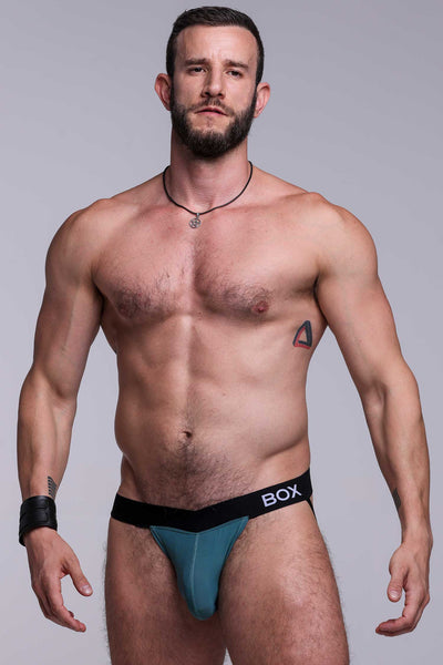 V-Shape Jockstrap - Soft Teal - boxmenswear - {{variant_title}}