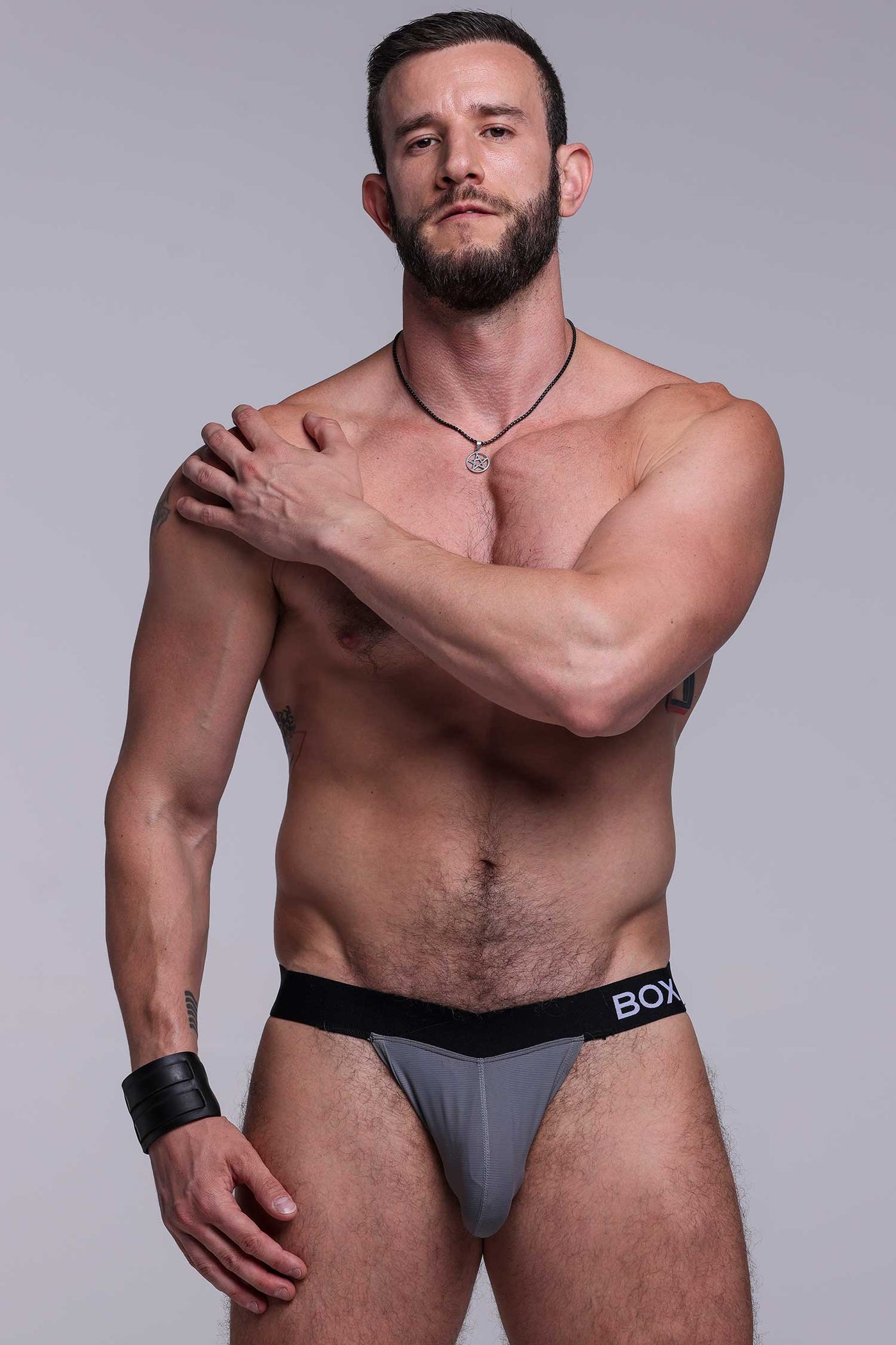 V-Shape Jockstrap - Grey Elegance - boxmenswear - {{variant_title}}