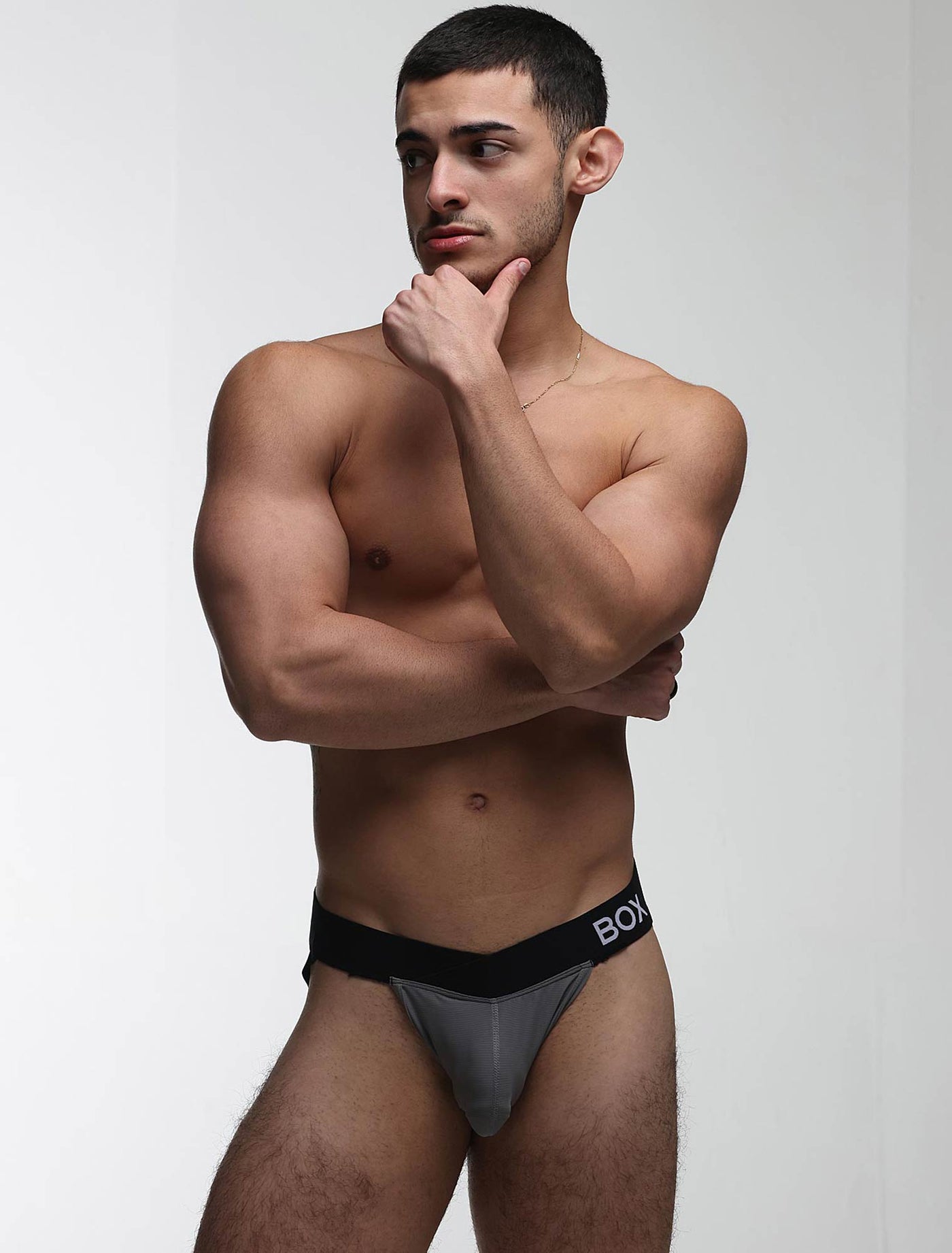 V-Shape Jockstrap - Grey Elegance - boxmenswear - {{variant_title}}
