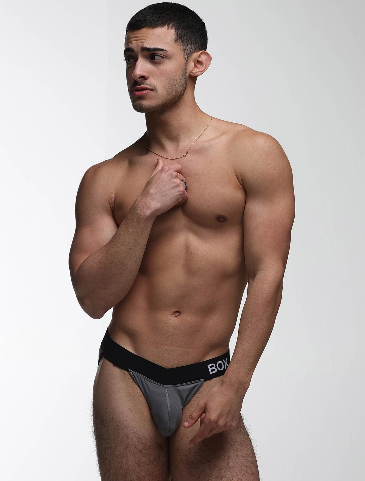 V-Shape Jockstrap - Grey Elegance - boxmenswear - {{variant_title}}