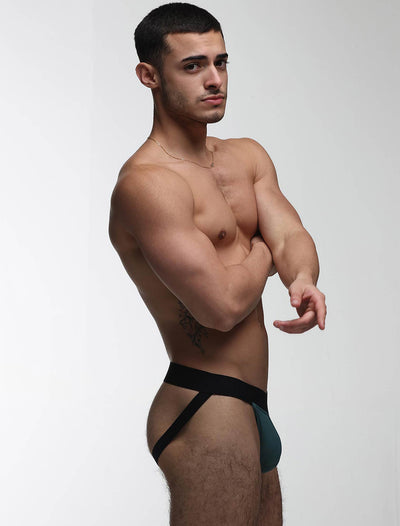 V-Shape Jockstrap - Soft Teal - boxmenswear - {{variant_title}}