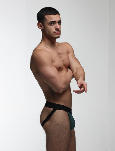 V-Shape Jockstrap - Soft Teal - boxmenswear - {{variant_title}}