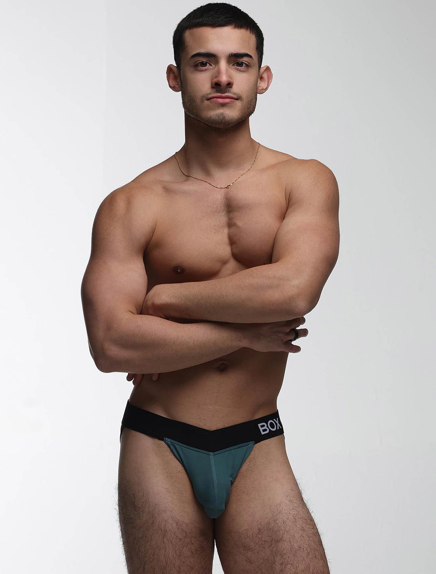 V-Shape Jockstrap - Soft Teal - boxmenswear - {{variant_title}}