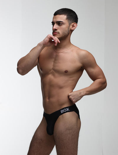 V-Shape Briefs - Hard Black - boxmenswear - {{variant_title}}