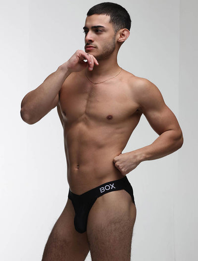 V-Shape Briefs - Hard Black - boxmenswear - {{variant_title}}
