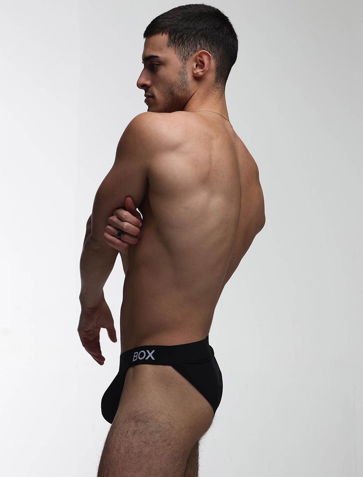 V-Shape Briefs - Hard Black - boxmenswear - {{variant_title}}