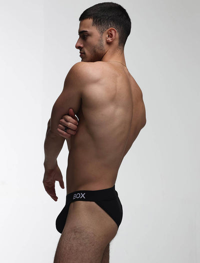 V-Shape Briefs - Hard Black - boxmenswear - {{variant_title}}