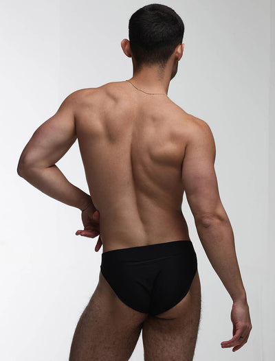 V-Shape Briefs - Hard Black - boxmenswear - {{variant_title}}