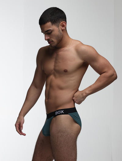 V-Shape Briefs - Soft Teal - boxmenswear - {{variant_title}}