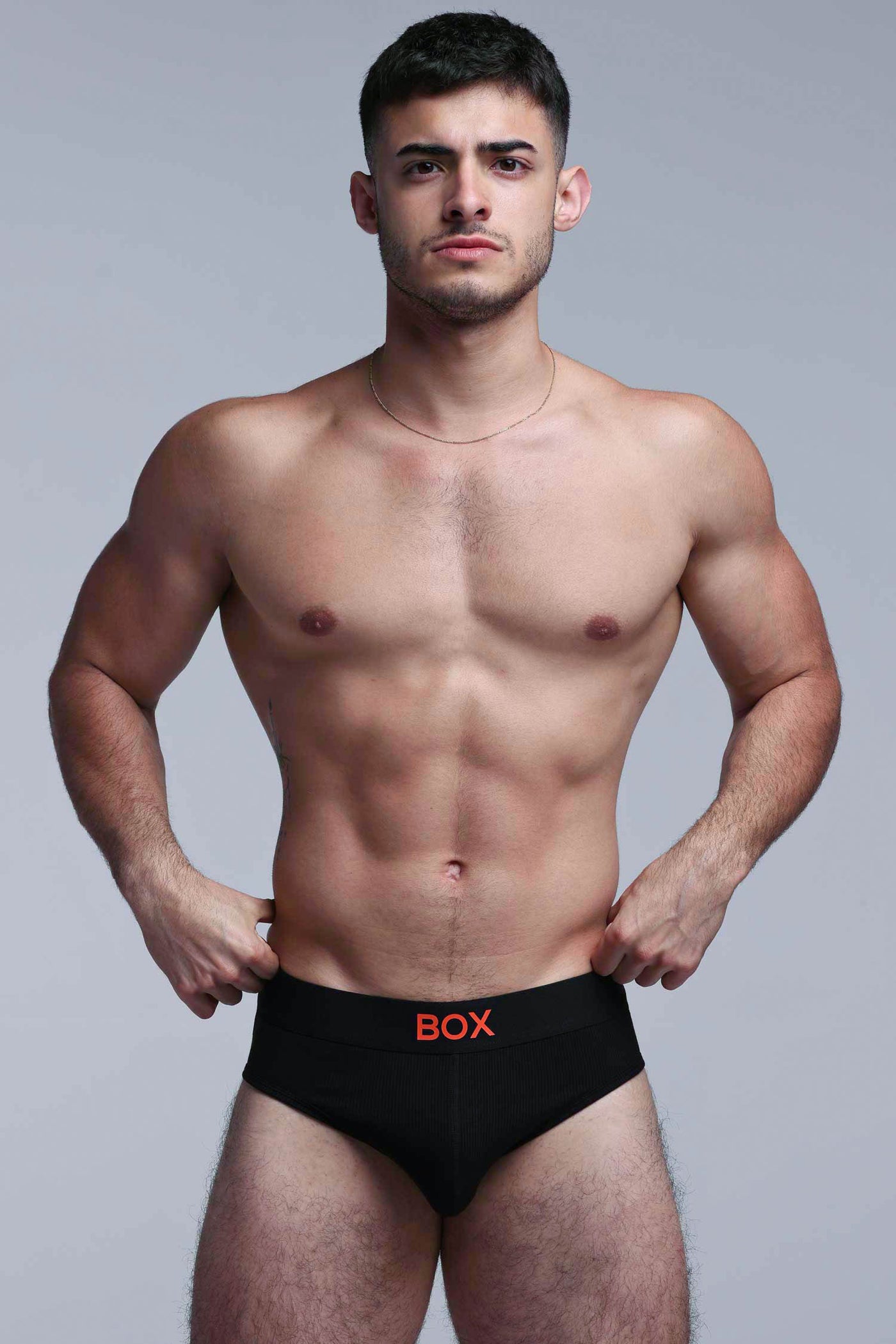 Colour Pop Briefs - Black & Orange - boxmenswear - {{variant_title}}