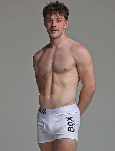 Mens White Boxers - boxmenswear - {{variant_title}}