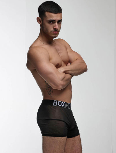 All Over Mesh Boxers - Black - boxmenswear - {{variant_title}}