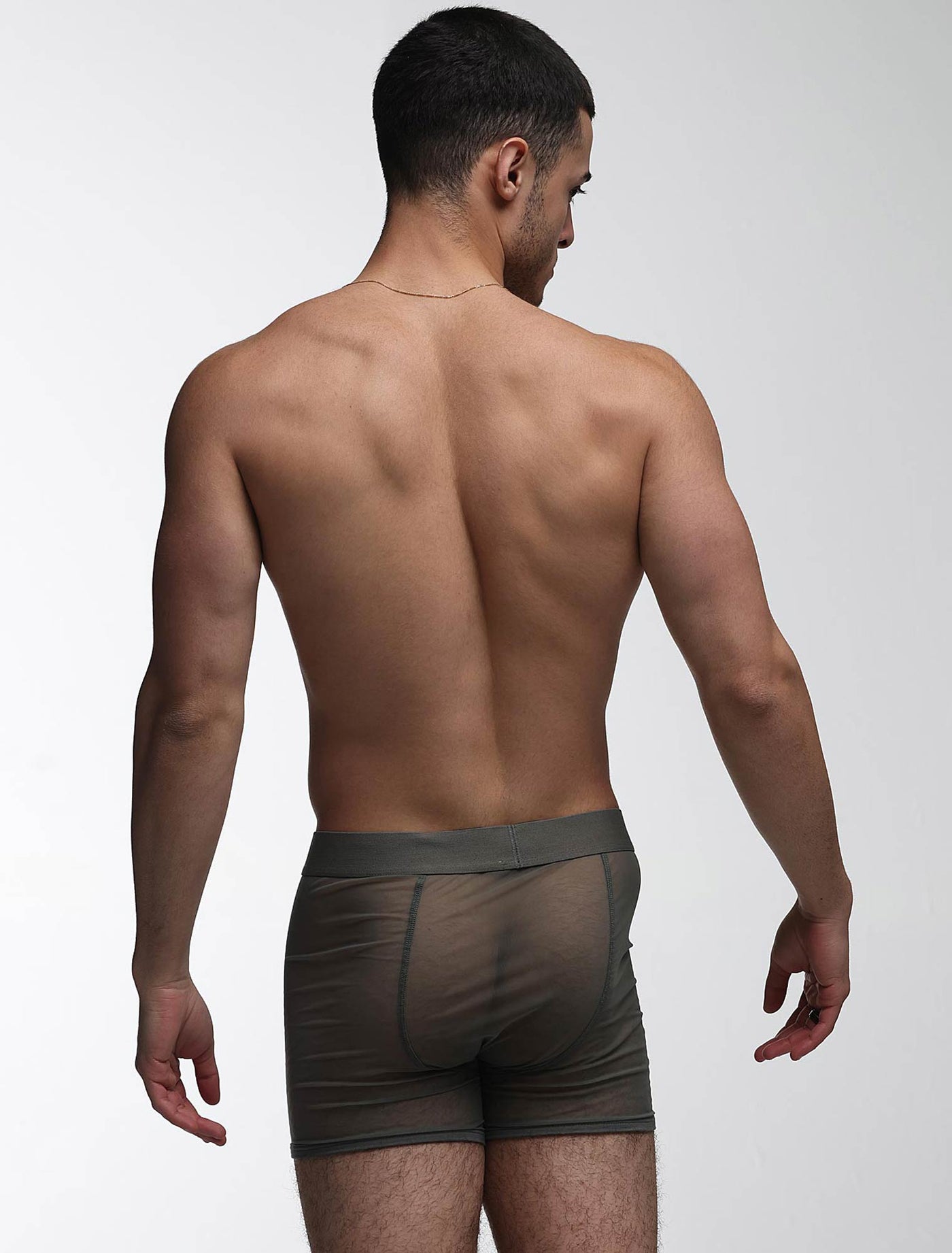 All Over Mesh Boxers - Grey Steel - boxmenswear - {{variant_title}}