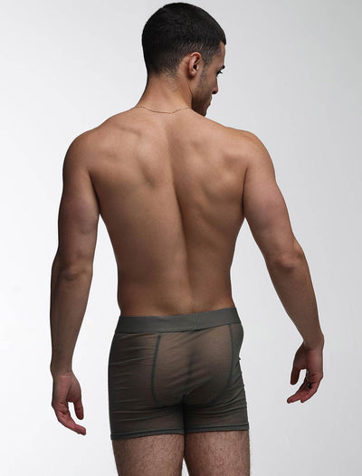 All Over Mesh Boxers - Grey Steel - boxmenswear - {{variant_title}}