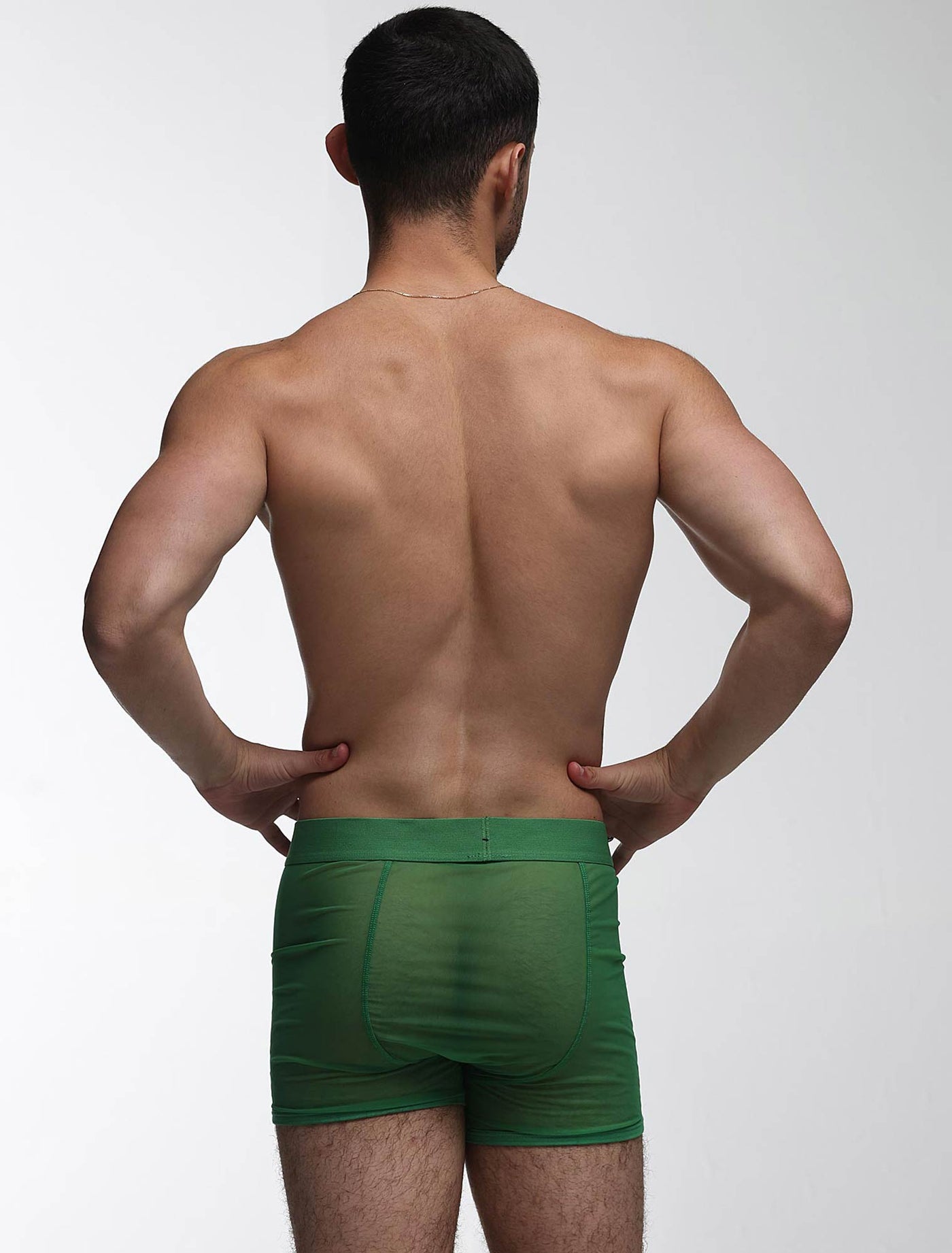 All Over Mesh Boxers - Pine Green - boxmenswear - {{variant_title}}