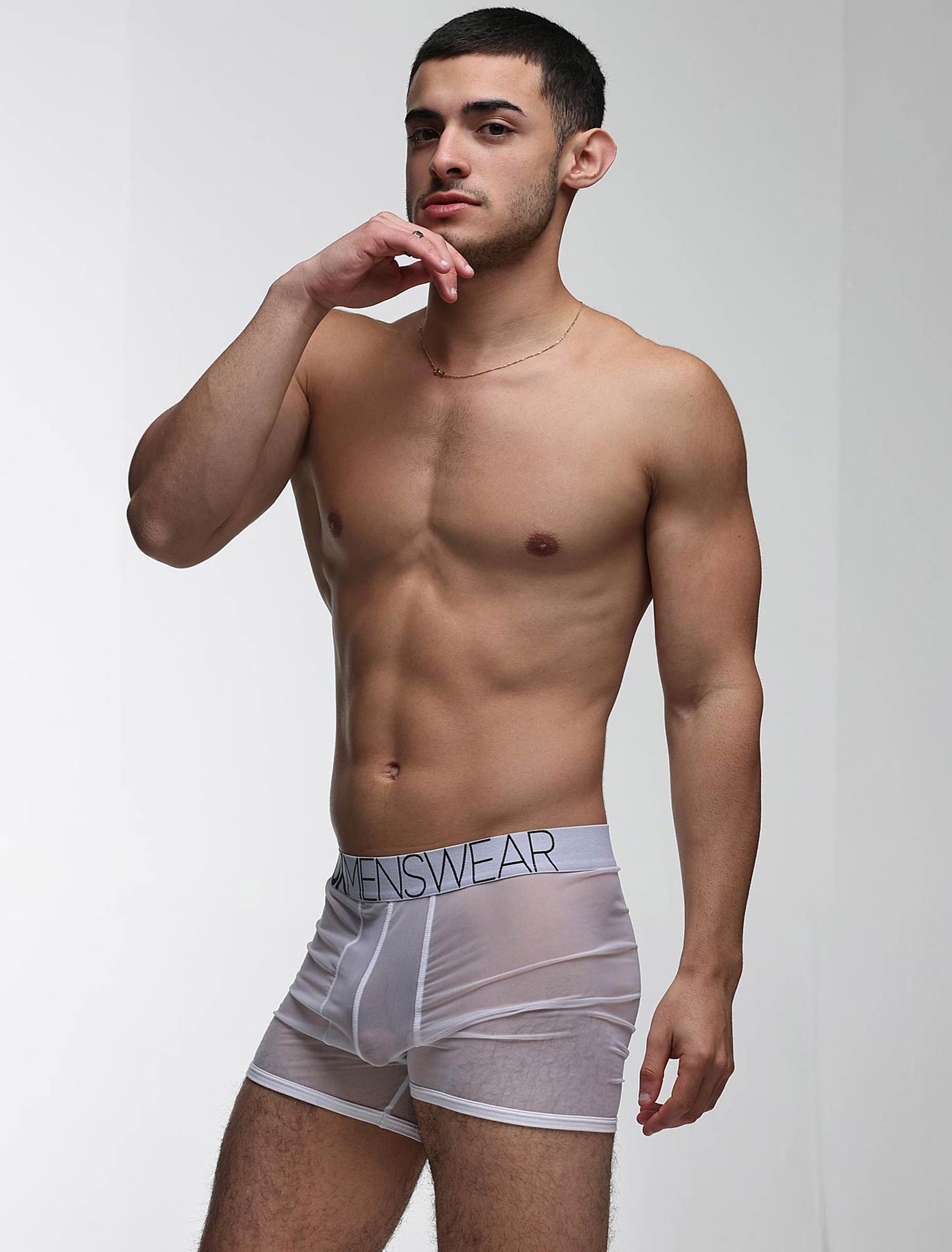 All Over Mesh Boxers - White - boxmenswear - {{variant_title}}