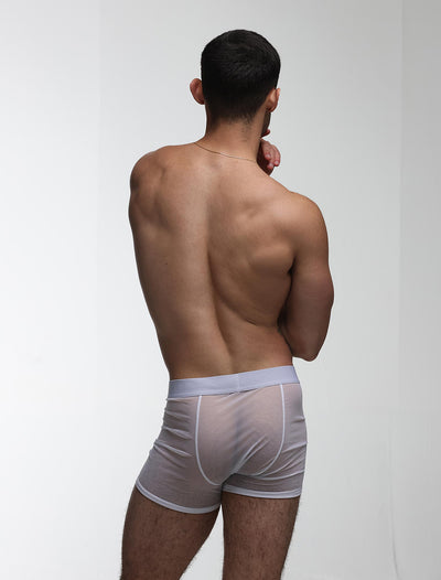 All Over Mesh Boxers - White - boxmenswear - {{variant_title}}