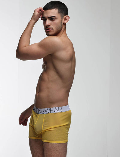 All Over Mesh Boxers - Mellow Yellow - boxmenswear - {{variant_title}}