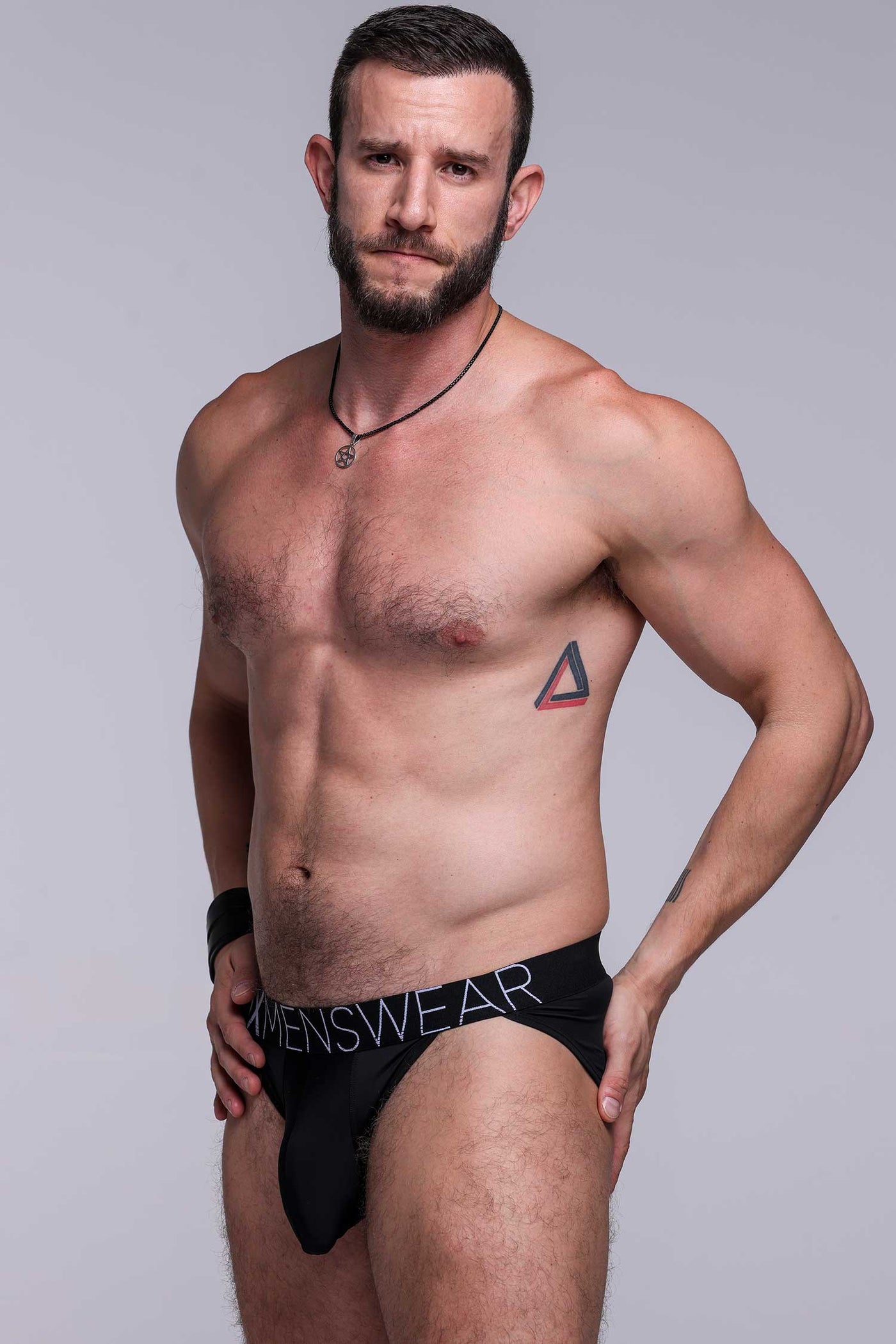 Mens Tanga Briefs: Defined Crotch - Black - boxmenswear - {{variant_title}}