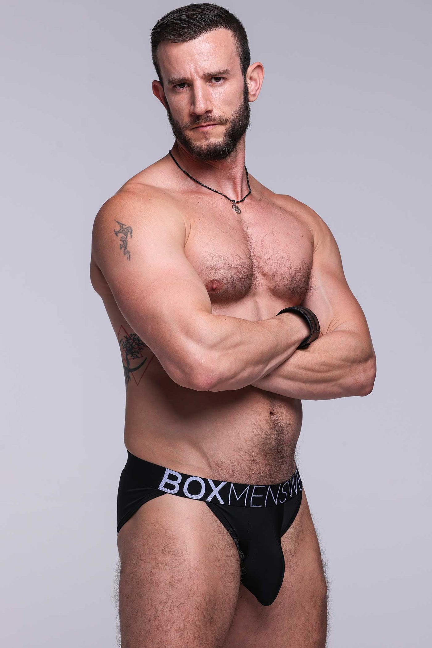 Mens Tanga Briefs: Defined Crotch - Black - boxmenswear - {{variant_title}}