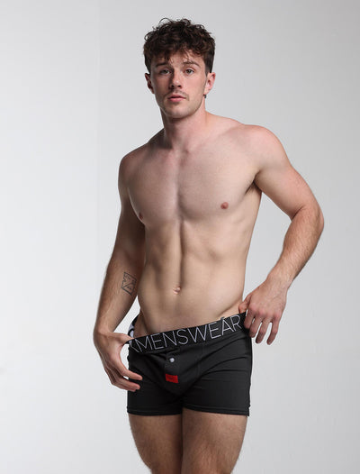 Button-up Boxers - Black Gala - boxmenswear - {{variant_title}}