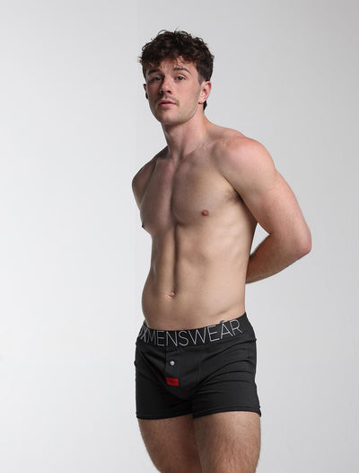 Button-up Boxers - Black Gala - boxmenswear - {{variant_title}}