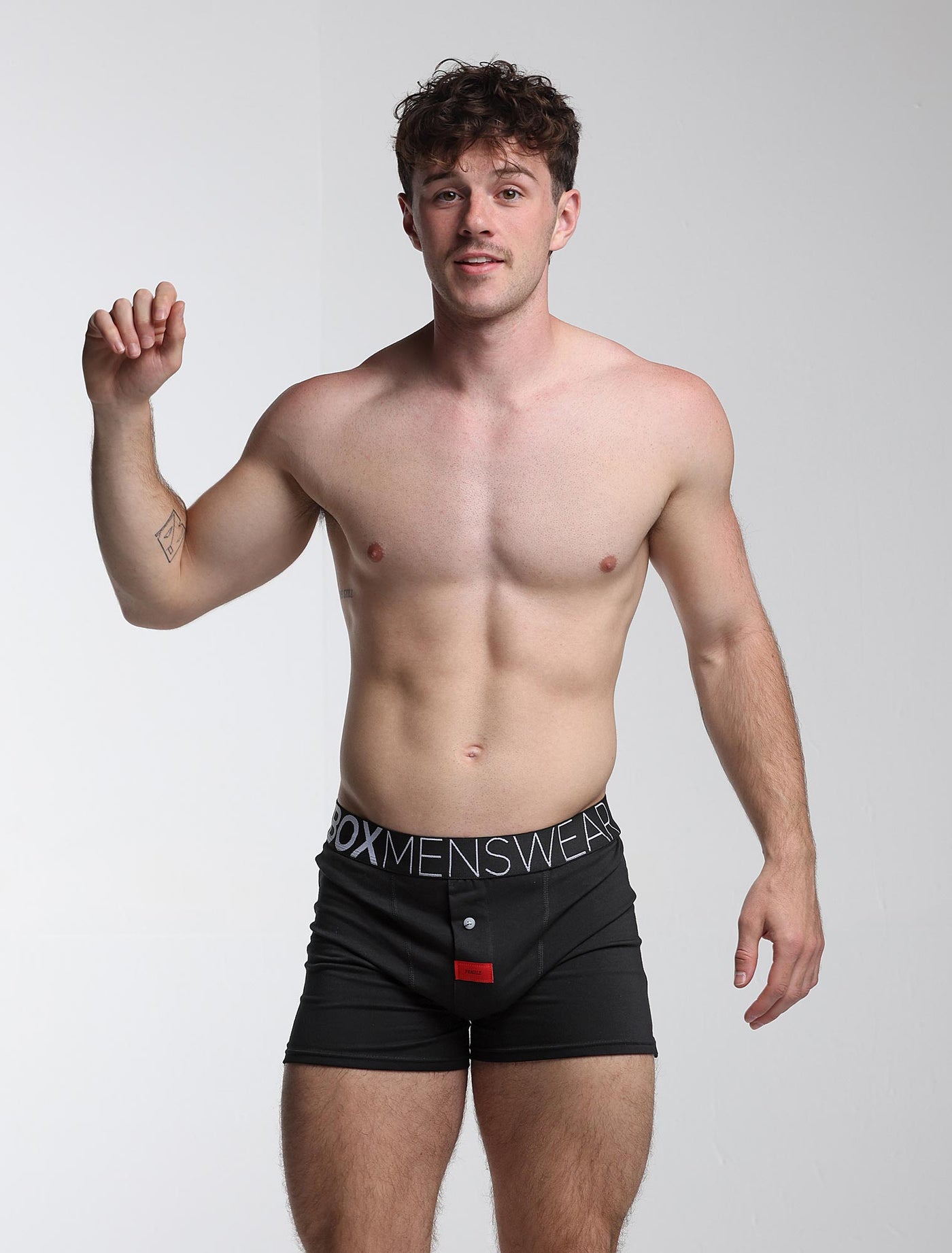 Button-up Boxers - Black Gala - boxmenswear - {{variant_title}}