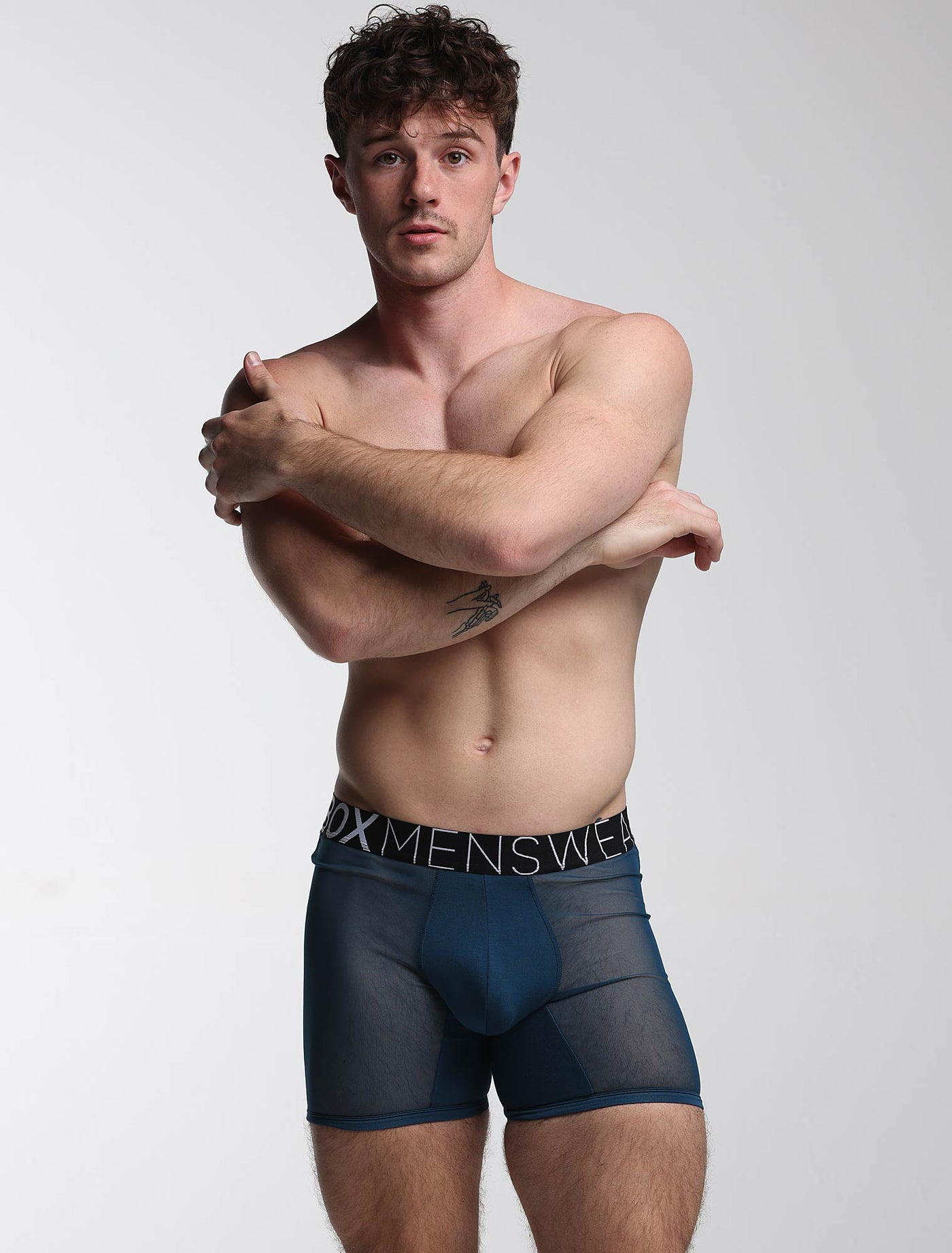 King Fit Mesh Panel - Transparent Crotch: Legion Blue - boxmenswear - {{variant_title}}