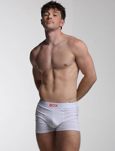 Colour Pop Boxers - White & Orange - boxmenswear - {{variant_title}}
